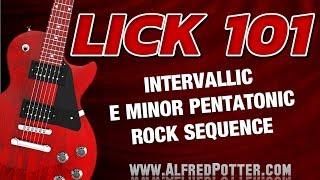 Lick #101 - Intervallic E minor Pentatonic Rock Sequence