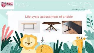 Life cycle assessment (LCA) of a table