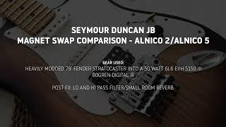 Seymour Duncan JB magnet swap comparison (Alnico 2/Alnico 5)