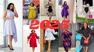 Short Chiffon Gown Styles 2025//Latest styles for materials #chiffon #materialgowns