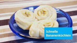 Rezept:  Bananenküchlein - Nings Küchenquickie