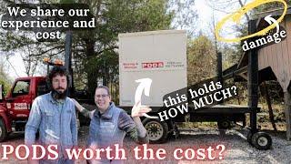 PODS Review & Experience | Worth the Cost? | What Fits in a 7 foot Container | cross country move