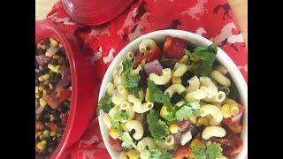 Cowboy Caviar Pasta Salad | Cheap Vegan Meal | Meal Planning