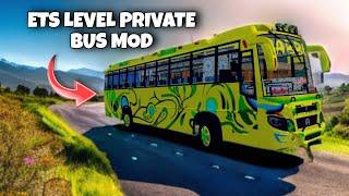  ETS LEVEL PRIVATE BUS MOD RELEASEDREALISTIC MOD ️ BY GAMEPLAY #privatebusmod #bussidmod #bussid