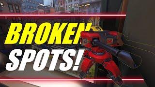 8 Broken Torbjörn Turret Spots! (Overwatch 2)