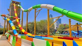 Water Slides at Al Montazah Water Park in Sharjah, UAE