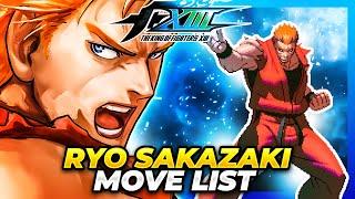 RYO SAKAZAKI MOVE LIST - The King of Fighters XIII (KOFXIII)