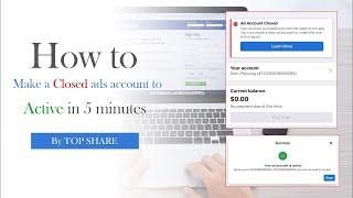 How to Make a Closed ad account Active in Meta Ads Manager (Facebook Ads Account Closed 100% Fixed)