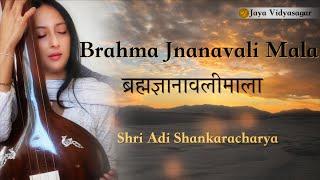 Brahma Jnanavali Mala | ब्रह्मज्ञानावलीमाला | Shri Adi Shankaracharya | Jaya Vidyasagar