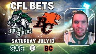 Roughriders Vs Lions CFL Week 6 Picks  | CFL Bets with Picks And Parlays Saturday 7/13