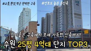 수원 아파트 | 수원 25평 4억대 단지 TOP3 | 내집마련 추천