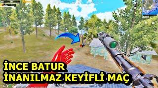 İNCE BATUR İNANILMAZ KEYİFLİ MAÇ ! BATUR GAME SOLO SQUAD PUBG MOBİLE