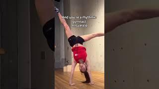 Artistic Gymnast vs Rhythmic Gymnast! #gymnastics