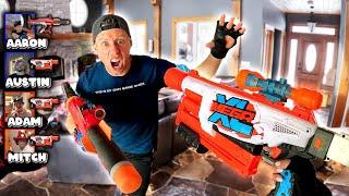 NERF GUN BATTLE | TEAM DEATHMATCH! Red Vs Blue...