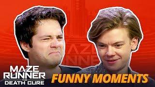 Dylan O'Brien & Thomas Sangster Messing Around -  Maze Runner The Death Cure Cast Funny Moments