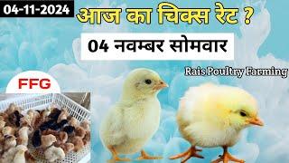 Today Broiler & Ffg Rate | 04/11/2024 | Aaj Ka Chicks Rate ? New Chiks Rate Update 4 November Monday