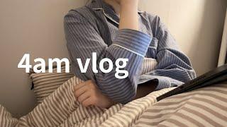 4am vlog, productive vlog, that girl routine,