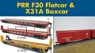 Unboxing the Rapido PRR F30 Flatcars and X31A Boxcars!