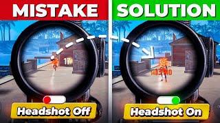 Top SECRET HEADSHOT  Tips And Tricks in Freefire Battleground | Ultimate Guide To Become A Pro #37