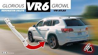 VW Atlas VR6 Resonator Delete vs Stock Comparison | ECS Tuning