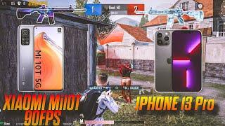 XIAOMI MI10T vs iPhone 13 PRO PUBG MOBILE| TDM CHALLENGE AGAINST IPHONE 13 PRO PLAYER @STAR-Captain