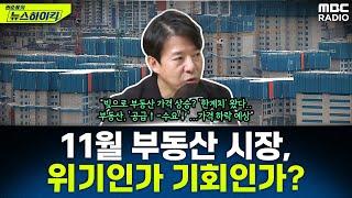 11월 부동산 시장, 위기인가 새로운 기회인가? - 이광수, [권순표의 뉴스하이킥], MBC 241113 방송