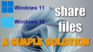 Windows 11/10 - How to create a local network and share files between computers over the network 
