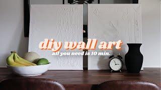 How to Make Plaster Wall Art | Easy DIY Wall Art