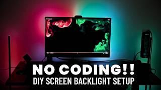 No Code DIY Screen Backlight | 10$ Setup | ESP32 WLED | SignalRGB