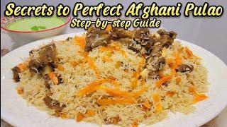 Afghani Pulao Recipe|Kabuli Pulao Recipe|Qabili Palaw|Afghani Kabuli Pulao|Mutton Afghani Pulao Reci