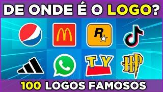  ADIVINHE A MARCA PELO LOGO | 100 logos famosos. Quantos você acerta? #macaquiz