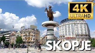 Walking Tour - Skopje 【4K】Experience North Macedonia