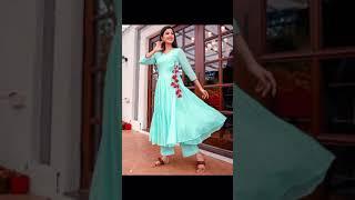 Stylish "Angrakha" Style Anarkali Suit Designs || Anarkali Gown/Dress ||Plain Anarkali Frock/Kurti||