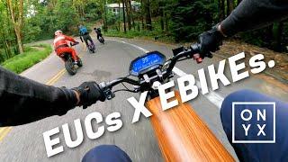 EUC x EBIKE Group Ride to the Portland Cemetery! | ONYX RCR POV RAW Unedited