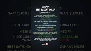 Borsaya Yeni Başlayanlar İçin Hızlı Rehber!  #borsa