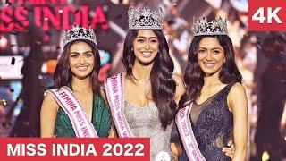 Miss India 2022 Winner Name And Photo (4k Video) - Sini Shetty Femina Miss India 2022 and Runner Ups