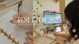 Reset For 2025 | 2025 goal planning, vision board, habit tracking + new routine 