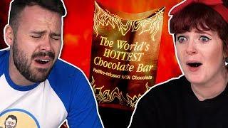 Irish People Try The World's Hottest Chocolate (9 Million Scoville!)