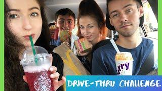 CHALLENGE | Letting the person in front order for us! (Drive-Thru Challenge)