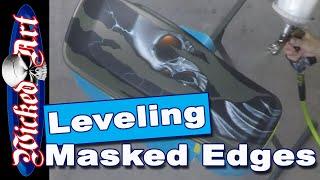 Leveling Masked Edges with Createx UVLS Gloss Clear