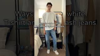 The Versatility Of The White T-Shirt and Light-Wash Jeans Combo!