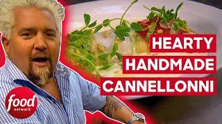 Guy Fieri And G. Garvin Try OUTSTANDING Cannelloni! | Diners, Drive-Ins & Dives