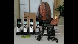 Panasonic Five Phone Set | Advanced Call Block | Bluetooth | KimTownselYouTube