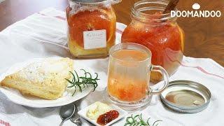 달콤상큼한 자몽청 Grapefruit Ade グレープフルーツエード : 두만두 doomandoo