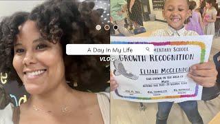 VLOG I Day in my life + hair talk, workout, Kinder graduation