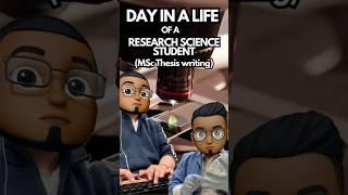 GRAD STUDENT Vlog - THESIS WRITING #gradschool #research #shorts #thesis #msc #phd #biotechnology