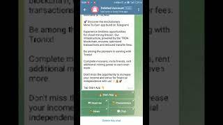 Tronix mining Telegram Autobot not working in telegram | Tronix app not working |