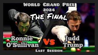 Ronnie O'Sullivan vs Judd Trump - World Grand Prix Snooker 2024 - Final - Last & Full Session Live