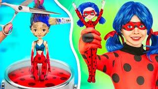 Comment Devenir Ladybug dans la Vraie Vie / De Poupée Intello a Belle Ladybug