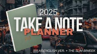 Take A Note 2025 Planners // A5 English Version + Slim Biweek (Standard TN Size)